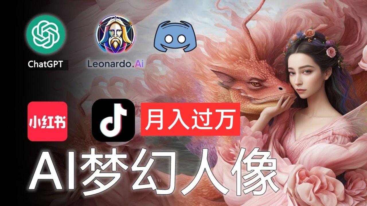 AI摄影梦幻人像：零基础也能月入过万的秘密-海旭网创