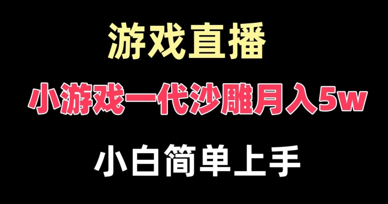 玩小游戏一代沙雕月入5w，爆裂变现，快速拿结果，高级保姆式教学【揭秘】-海旭网创