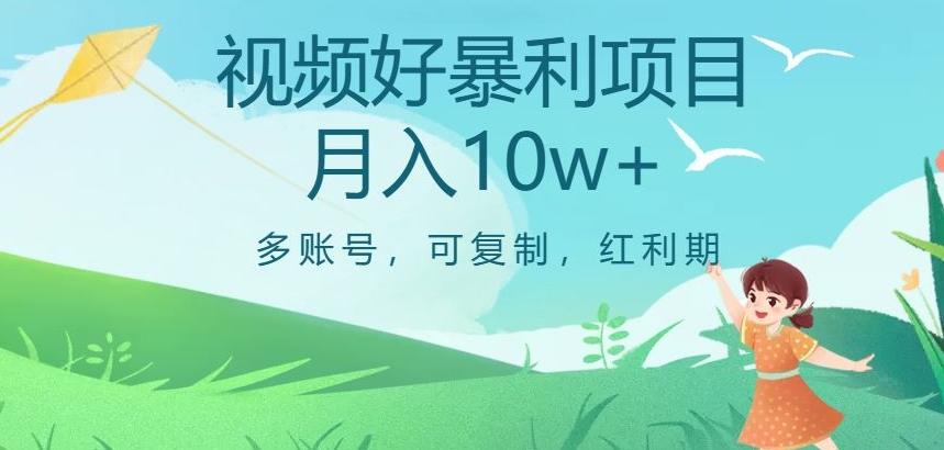 视频号暴利项目，多账号，可复制，红利期，月入10w+【揭秘】-海旭网创
