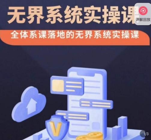 老衲·无界系统实操课，全体系落地无界改版后选择、出价、高投产做付费引流-海旭网创