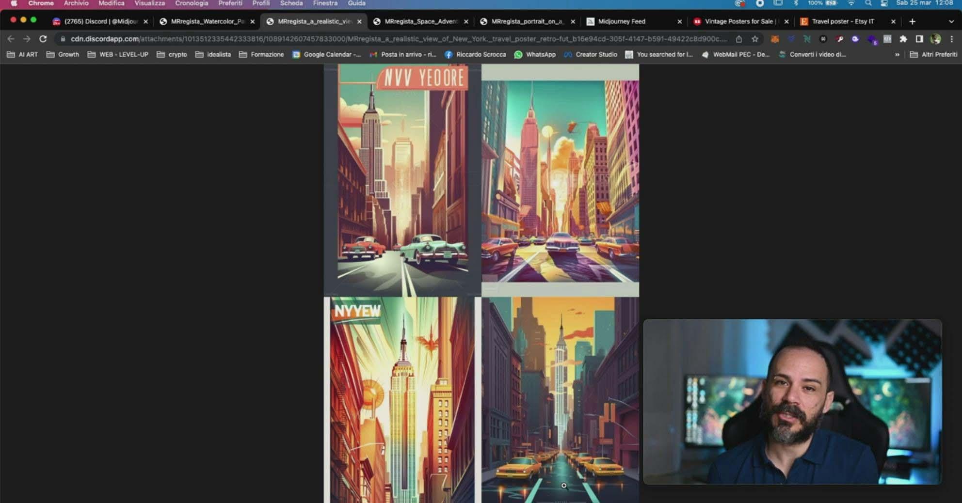 图片[10]-Midjourney AI人工智能创建和销售令人惊叹的海报教程-10节课-中英字幕-海旭网创