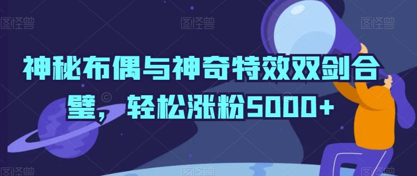 神秘布偶与神奇特效双剑合璧，轻松涨粉5000+【揭秘】-海旭网创