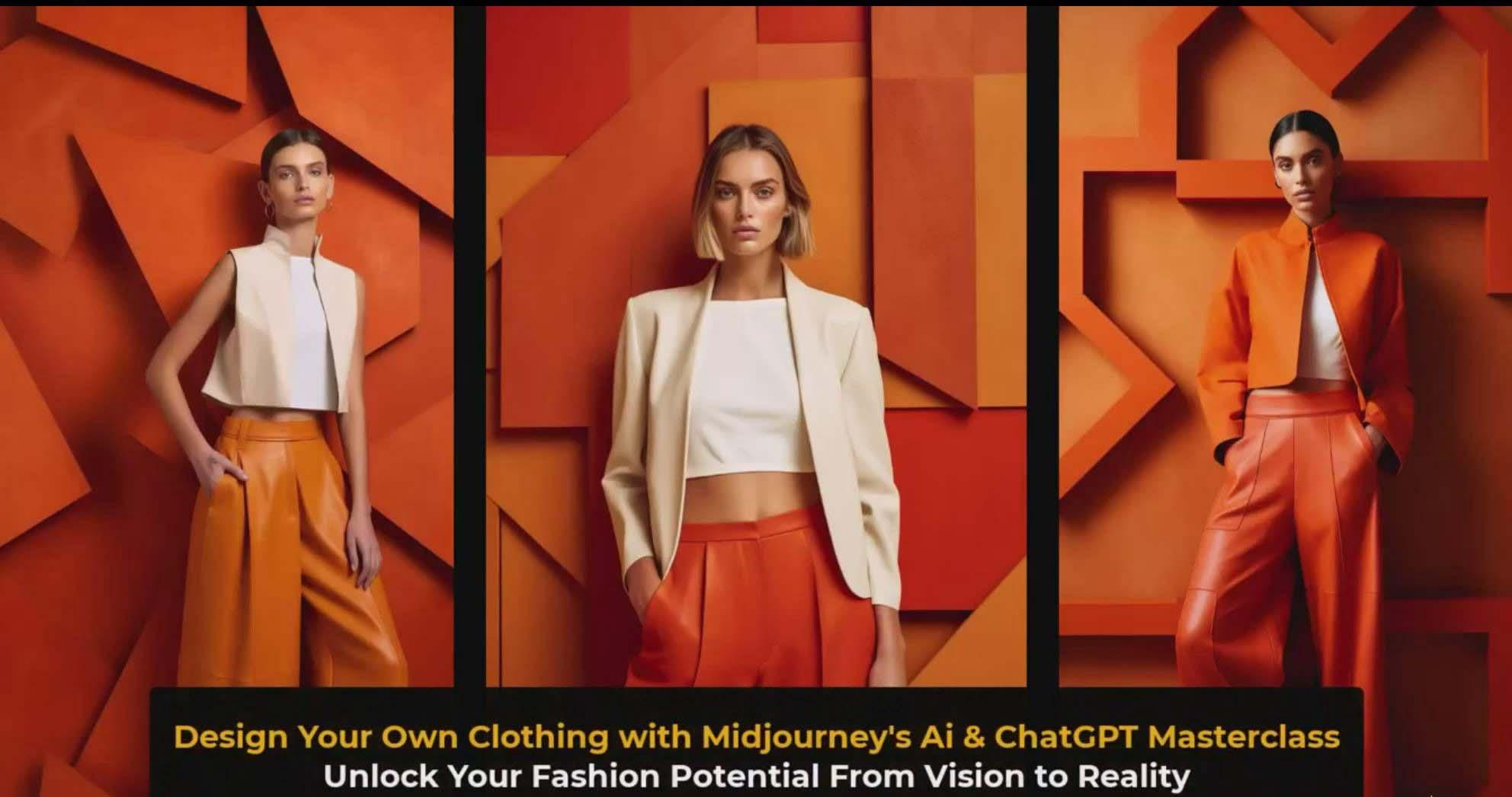 图片[3]-利用 Midjourneys Ai 人工智能设计自己的服装AI大师班-10节课-中英字幕-海旭网创