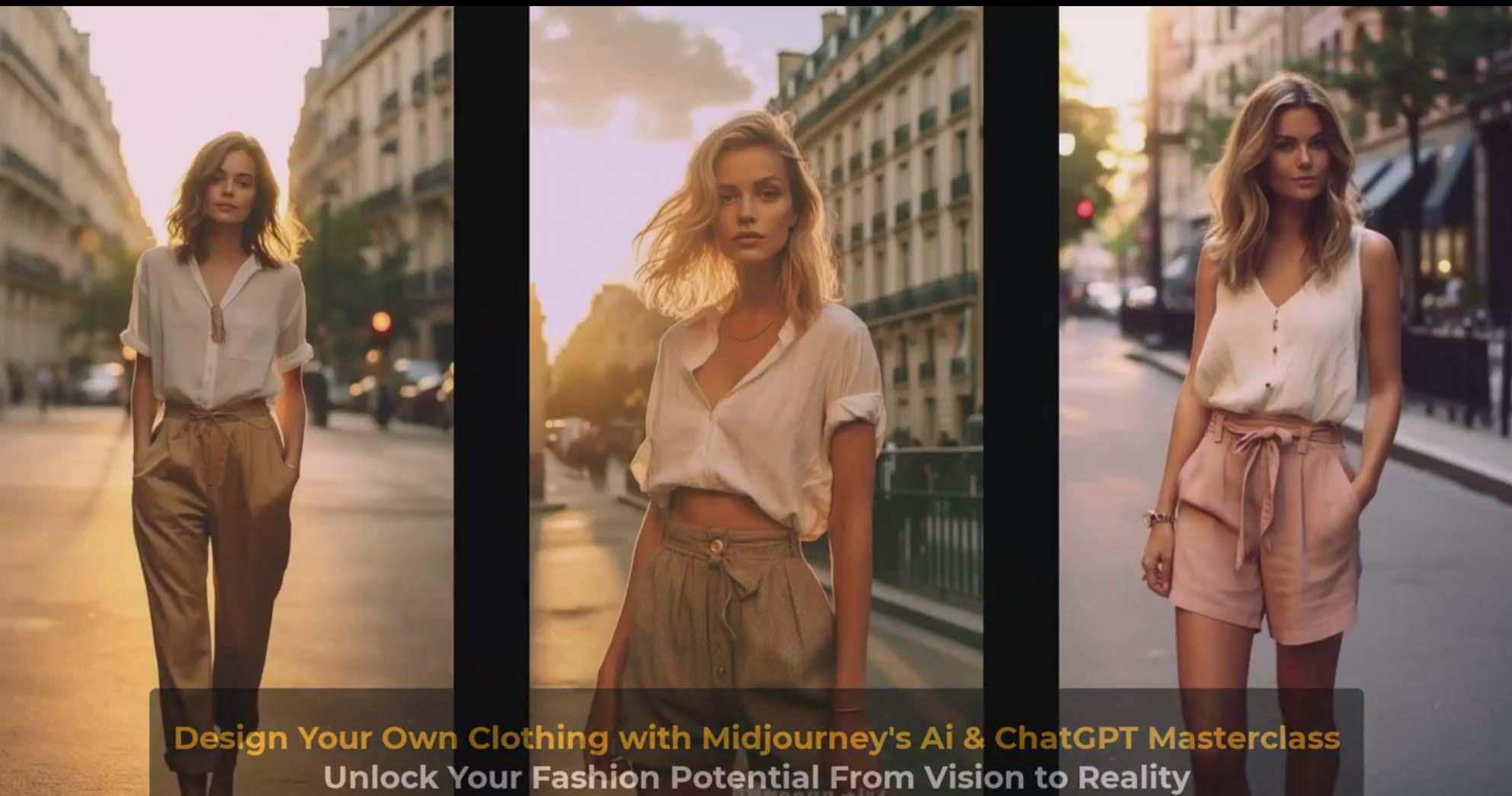 图片[9]-利用 Midjourneys Ai 人工智能设计自己的服装AI大师班-10节课-中英字幕-海旭网创