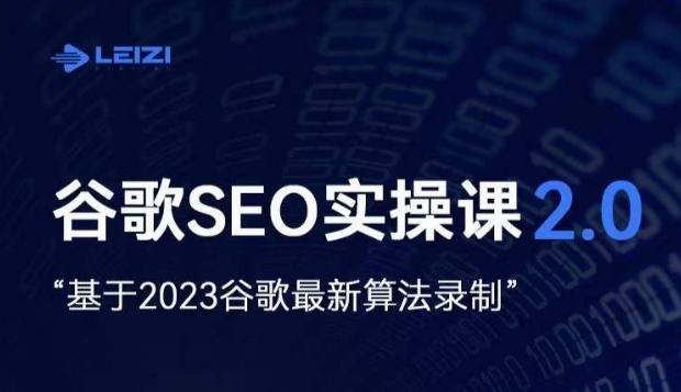 雷子·谷歌SEO 2.0实战课，独立站询盘自由必备，基于2023谷歌最新算法录制-海旭网创