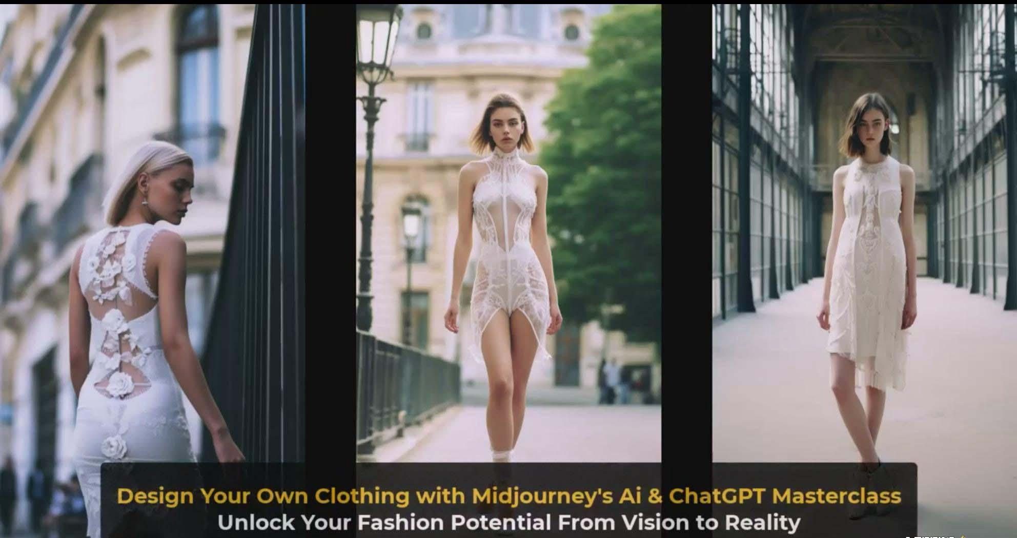 图片[4]-利用 Midjourneys Ai 人工智能设计自己的服装AI大师班-10节课-中英字幕-海旭网创