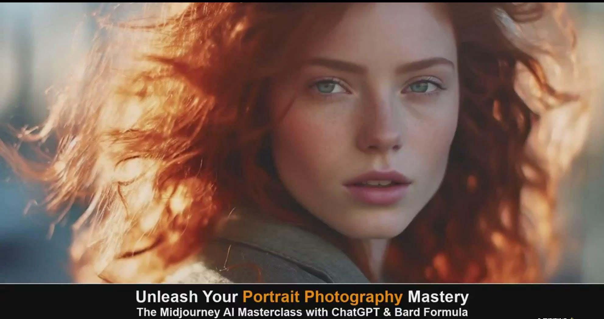 图片[2]-(9312期)Midjourney v5 ChatGPT 和 Bard AI人工智能人像摄影大师班-15节-中英字幕-海旭网创