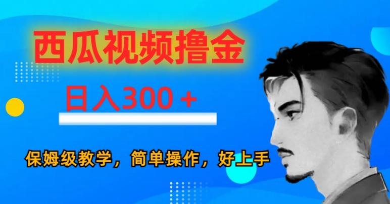 西瓜视频撸金日入300，保姆级教学，简单操作，好上手-海旭网创