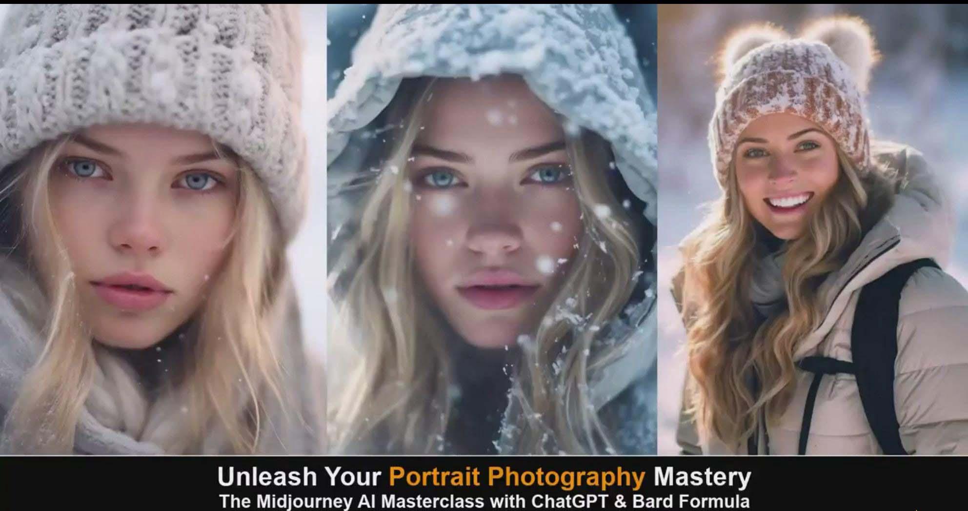 图片[5]-(9312期)Midjourney v5 ChatGPT 和 Bard AI人工智能人像摄影大师班-15节-中英字幕-海旭网创